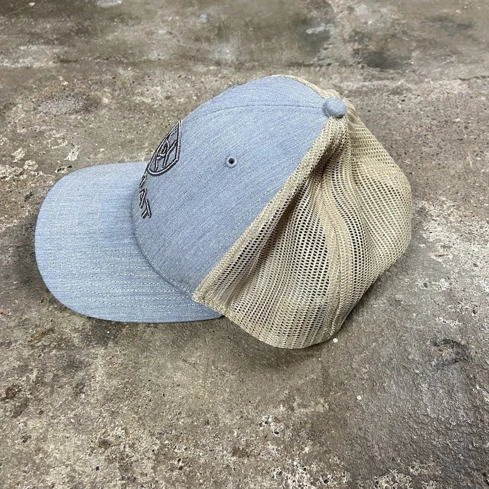 Richardson Ariat Trucker Cap Gray Snap Back Adjustable Mesh Utility Work Wear